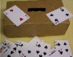 Playing cards toddler game